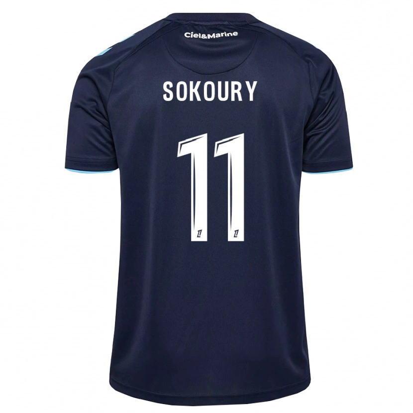 Danxen Hombre Camiseta Junior Sokoury #11 Azul Aciano Azul Medianoche 1ª Equipación 2026/27 La Camisa