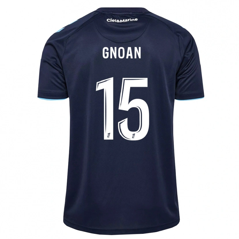 Danxen Hombre Camiseta Ebroni Gnoan #15 Azul Aciano Azul Medianoche 1ª Equipación 2026/27 La Camisa