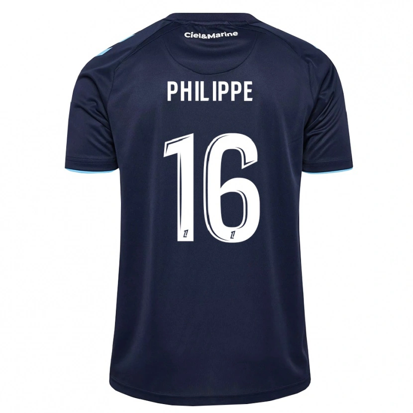 Danxen Hombre Camiseta Laëtitia Philippe #16 Azul Aciano Azul Medianoche 1ª Equipación 2026/27 La Camisa