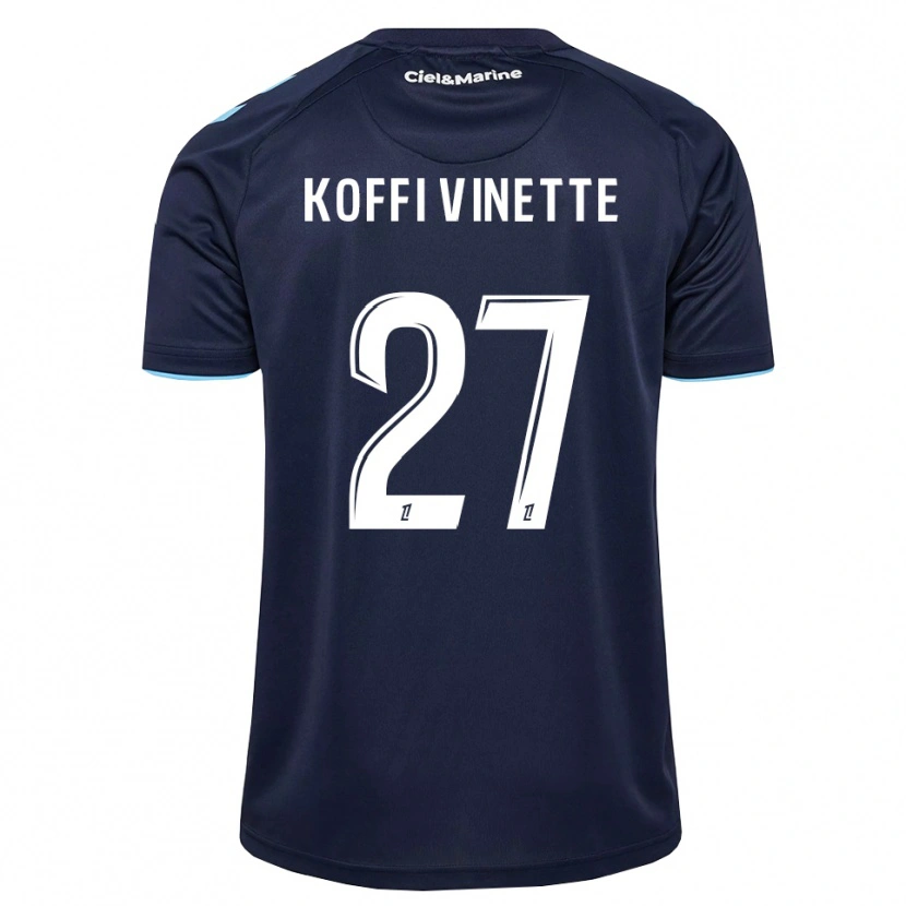 Danxen Hombre Camiseta Enzo Koffi #27 Azul Aciano Azul Medianoche 1ª Equipación 2026/27 La Camisa