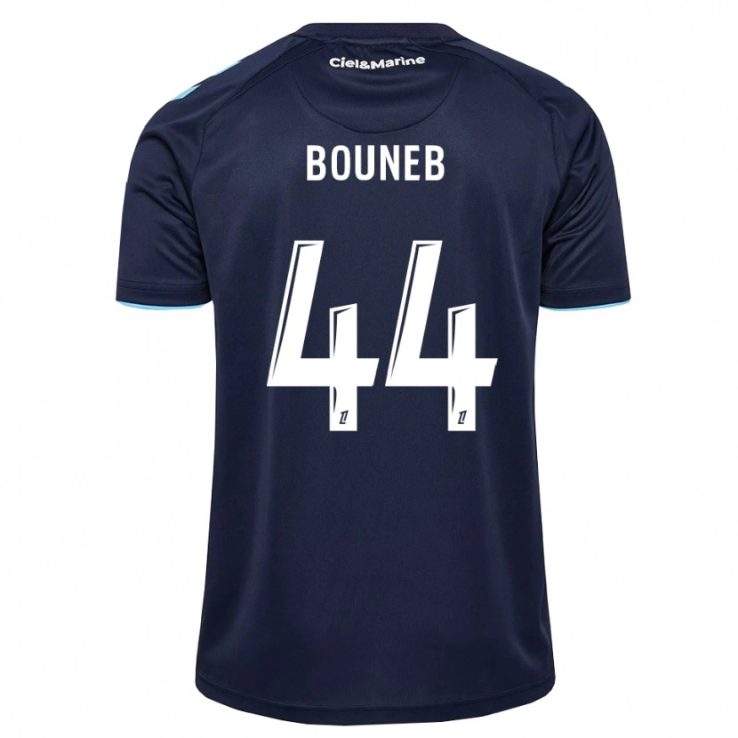 Danxen Hombre Camiseta Ismaïl Bouneb #44 Azul Aciano Azul Medianoche 1ª Equipación 2026/27 La Camisa