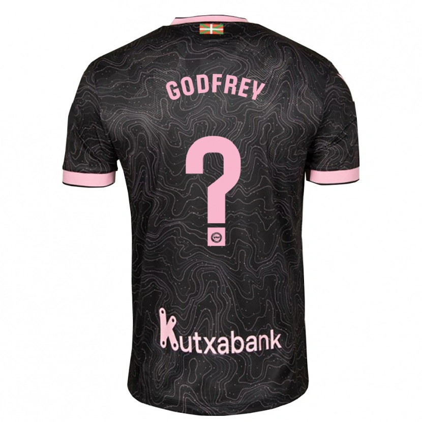Danxen Hombre Camiseta Andrés Godfrey #0 Negro Rosa 2ª Equipación 2026/27 La Camisa