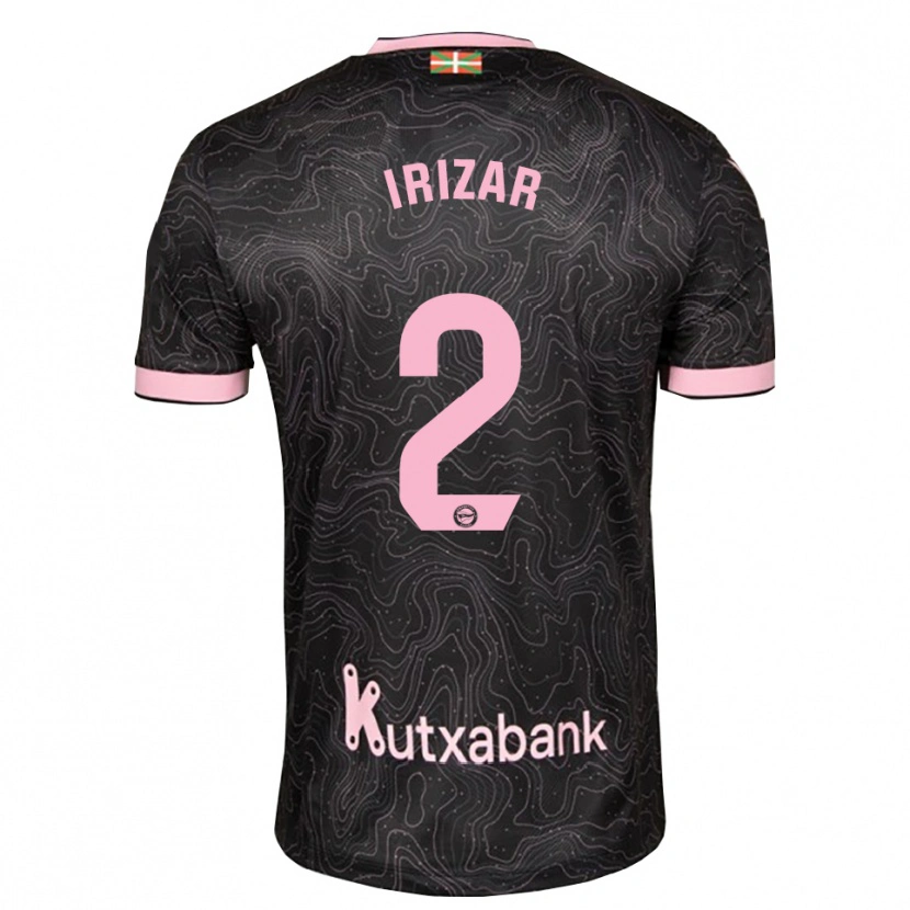 Danxen Hombre Camiseta Manex Irizar #2 Negro Rosa 2ª Equipación 2026/27 La Camisa