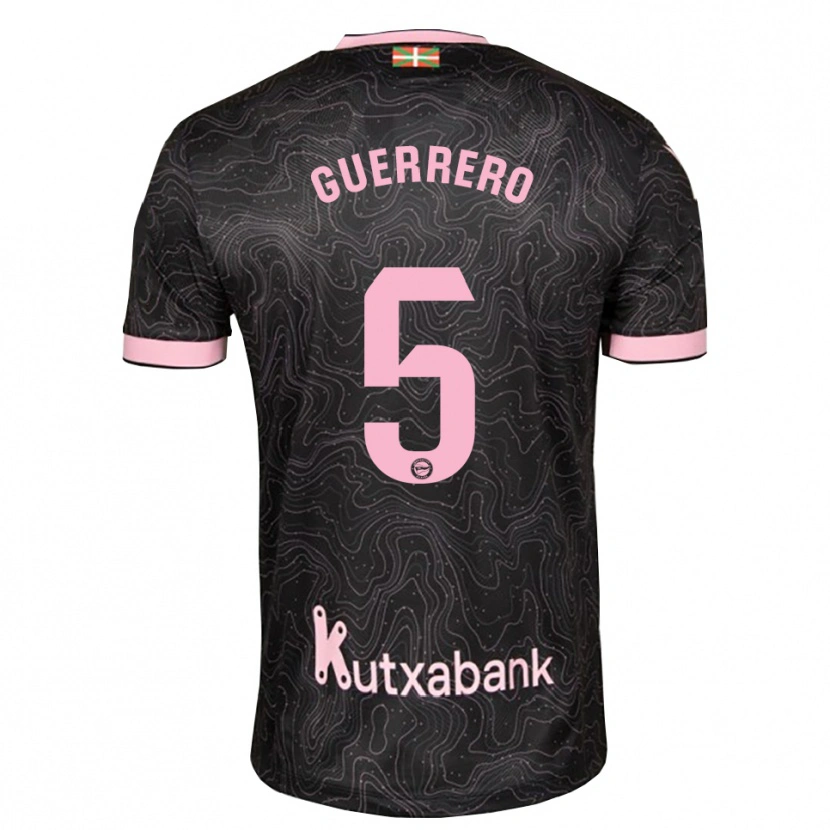 Danxen Hombre Camiseta Ángel Guerrero #5 Negro Rosa 2ª Equipación 2026/27 La Camisa
