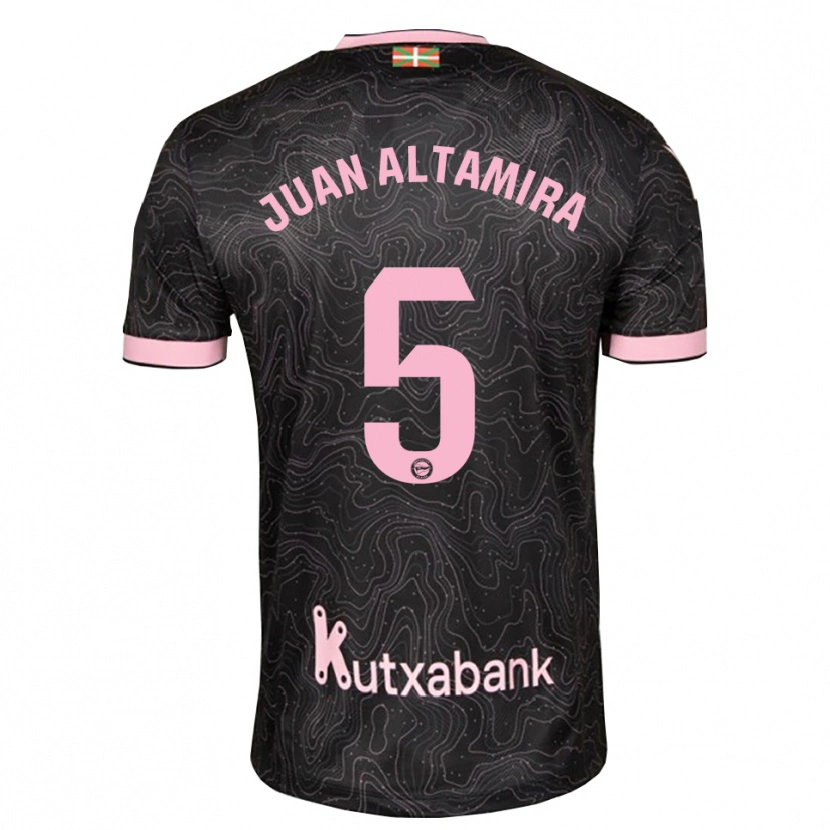 Danxen Hombre Camiseta Ines Juan Altamira #5 Negro Rosa 2ª Equipación 2026/27 La Camisa