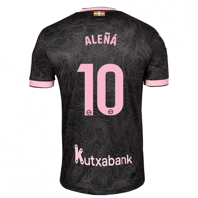 Danxen Hombre Camiseta Carles Aleñá #10 Negro Rosa 2ª Equipación 2026/27 La Camisa