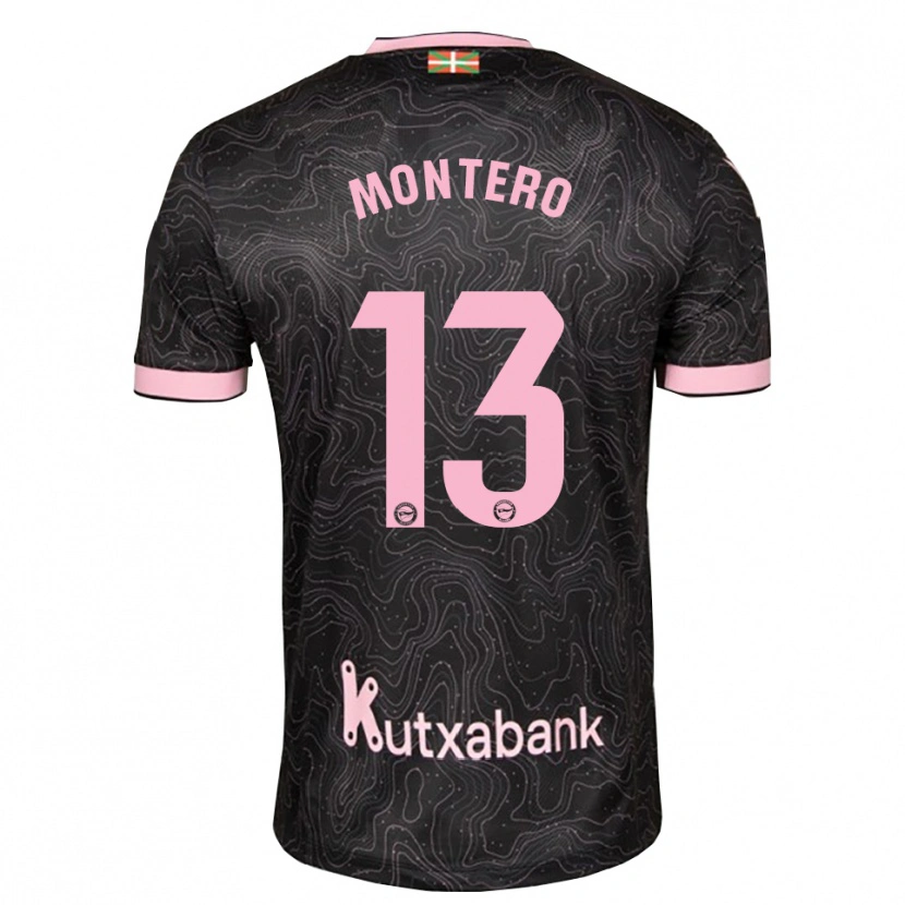 Danxen Hombre Camiseta Rubén Montero #13 Negro Rosa 2ª Equipación 2026/27 La Camisa