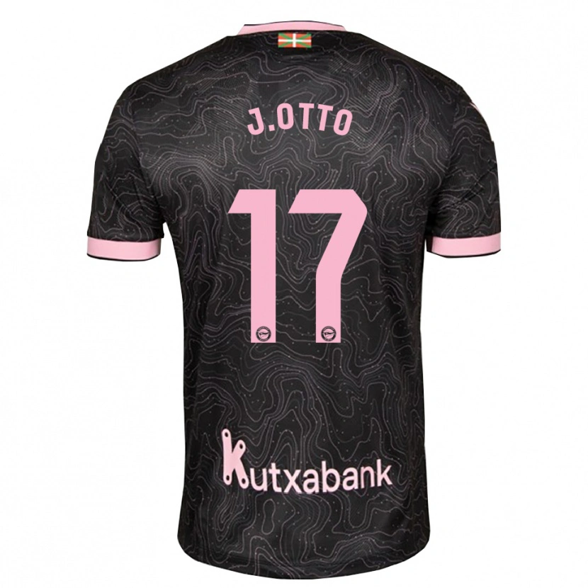 Danxen Hombre Camiseta Jonny Otto #17 Negro Rosa 2ª Equipación 2026/27 La Camisa