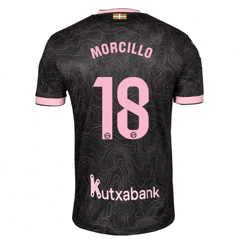 Danxen Hombre Camiseta Diego Morcillo #18 Negro Rosa 2ª Equipación 2026/27 La Camisa
