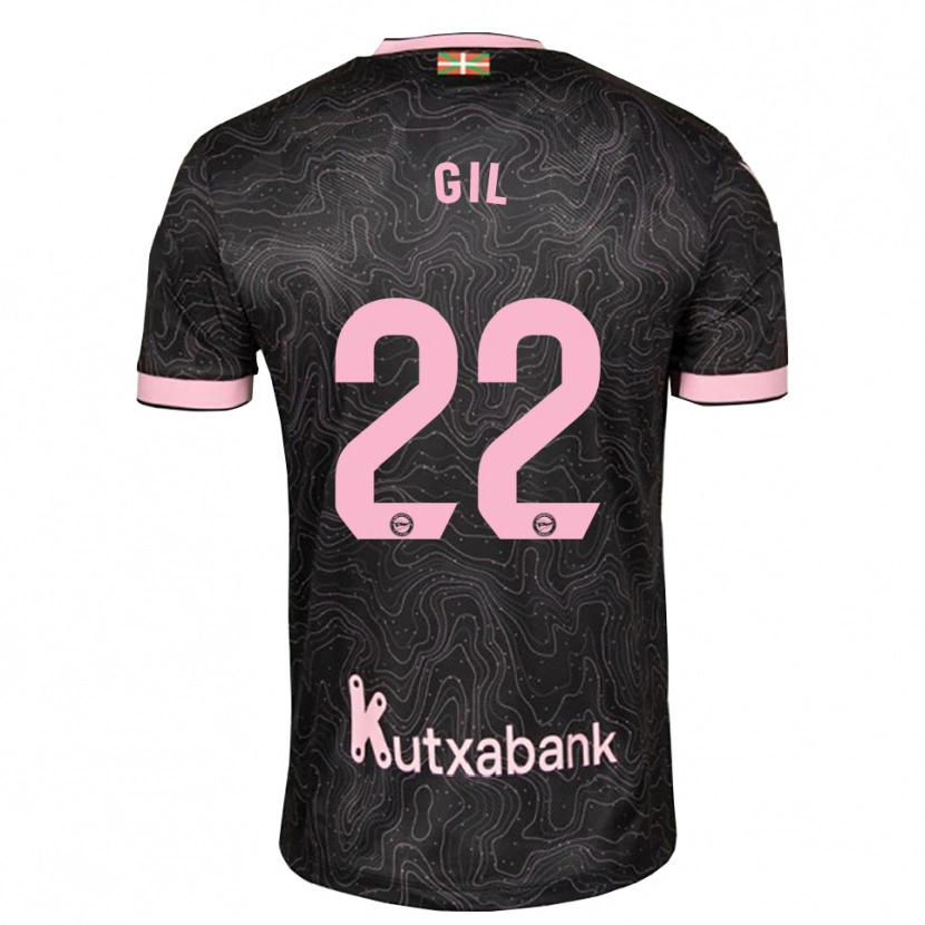 Danxen Hombre Camiseta Raquel Gil #22 Negro Rosa 2ª Equipación 2026/27 La Camisa