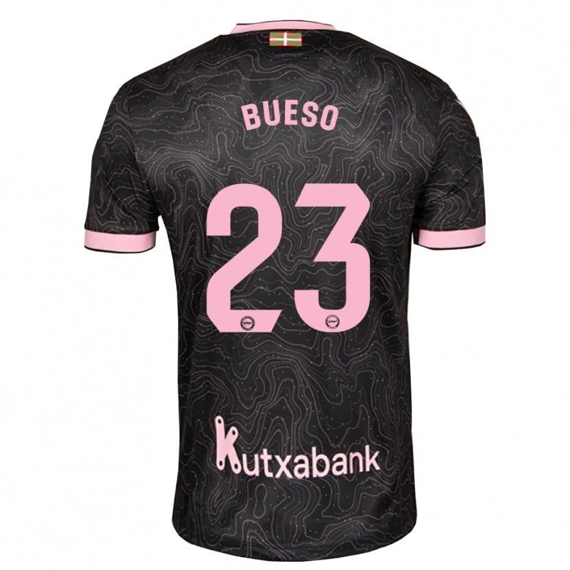 Danxen Hombre Camiseta Alejandro Bueso #23 Negro Rosa 2ª Equipación 2026/27 La Camisa