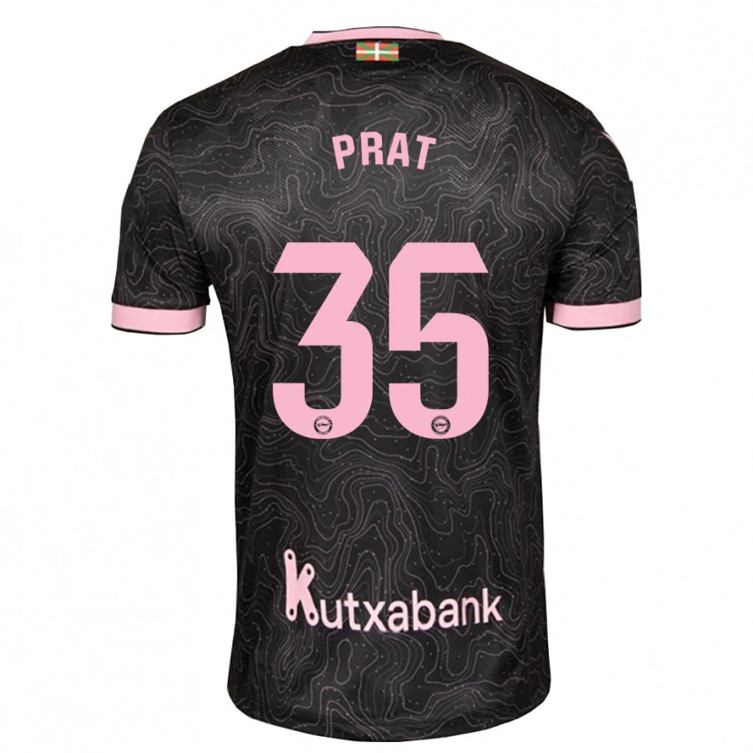 Danxen Hombre Camiseta Jaric Prat #35 Negro Rosa 2ª Equipación 2026/27 La Camisa