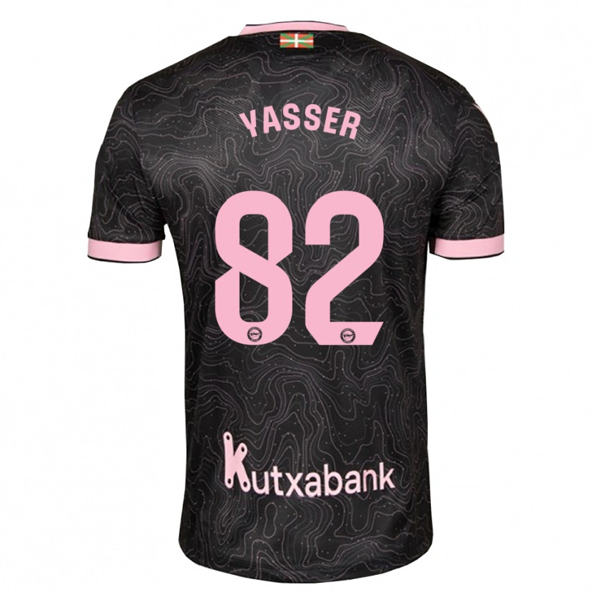 Danxen Hombre Camiseta Omar Yasser #82 Negro Rosa 2ª Equipación 2026/27 La Camisa