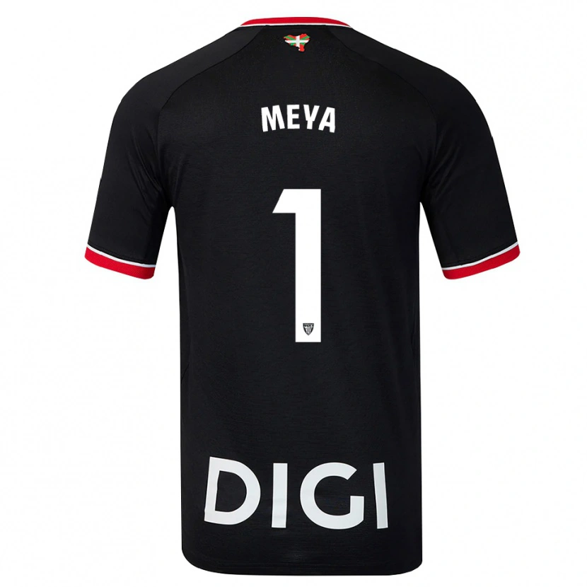 Danxen Hombre Camiseta Aina Meya Bellot #1 Negro Blanco Rojo 2ª Equipación 2026/27 La Camisa