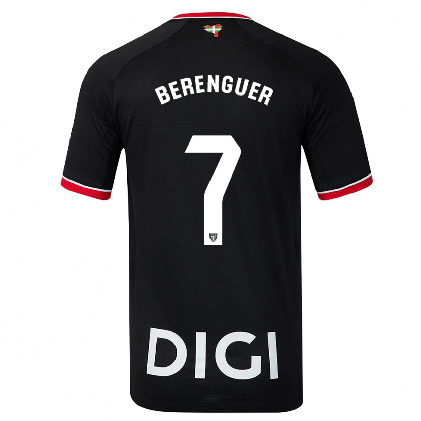 Danxen Hombre Camiseta Álex Berenguer #7 Negro Blanco Rojo 2ª Equipación 2026/27 La Camisa