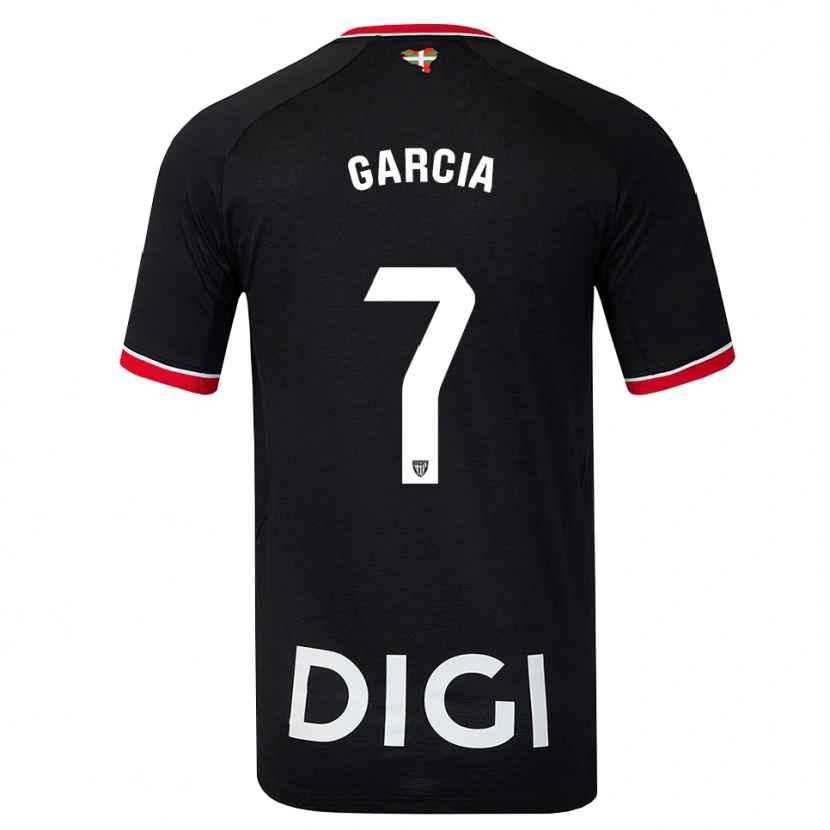 Danxen Hombre Camiseta Nahikari García #7 Negro Blanco Rojo 2ª Equipación 2026/27 La Camisa