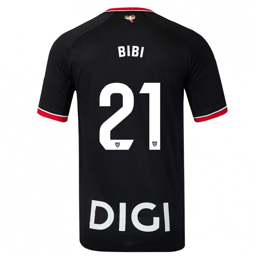 Danxen Hombre Camiseta Bibiane Schulze #21 Negro Blanco Rojo 2ª Equipación 2026/27 La Camisa