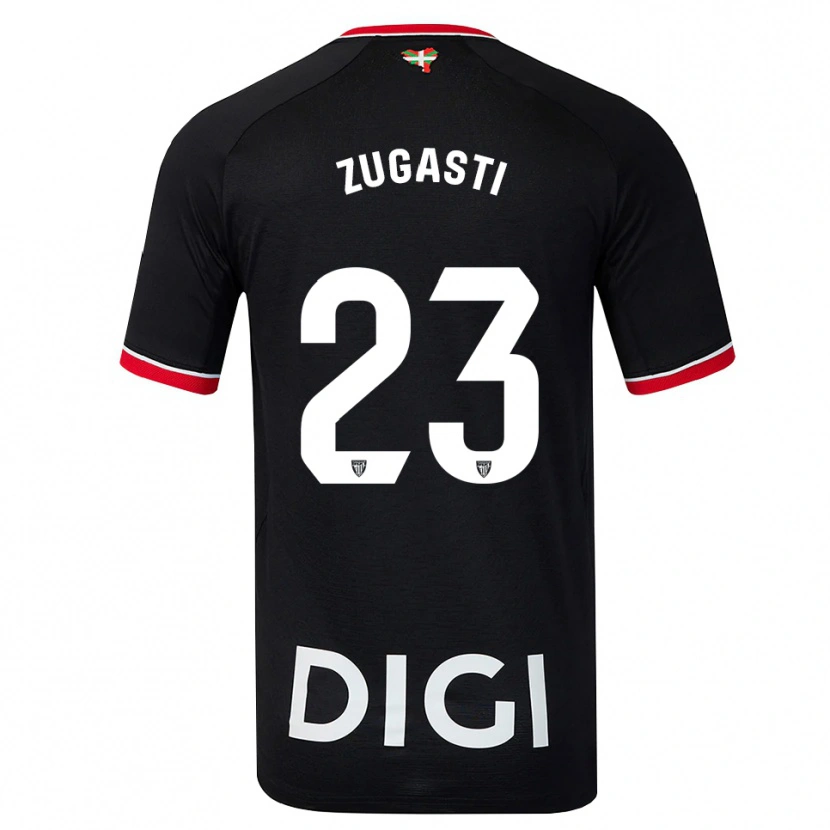 Danxen Hombre Camiseta Patricia Zugasti Oses #23 Negro Blanco Rojo 2ª Equipación 2026/27 La Camisa