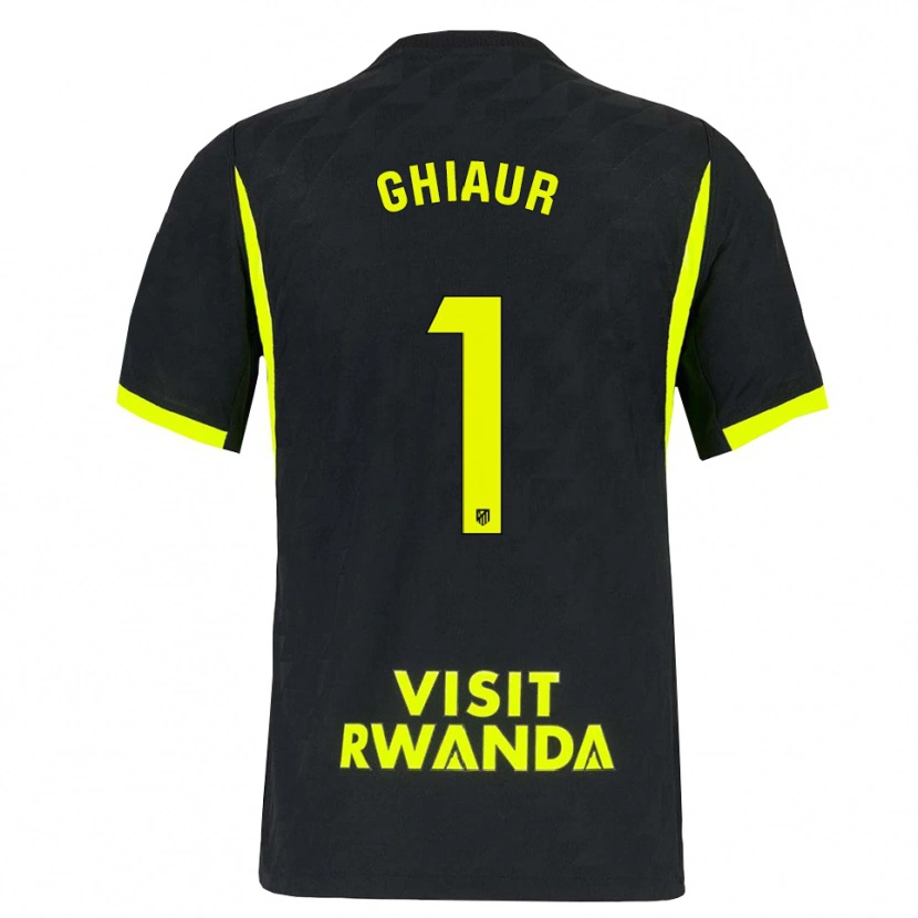 Danxen Hombre Camiseta Octavian Ghiaur #1 Verde Brillante Negro 2ª Equipación 2026/27 La Camisa