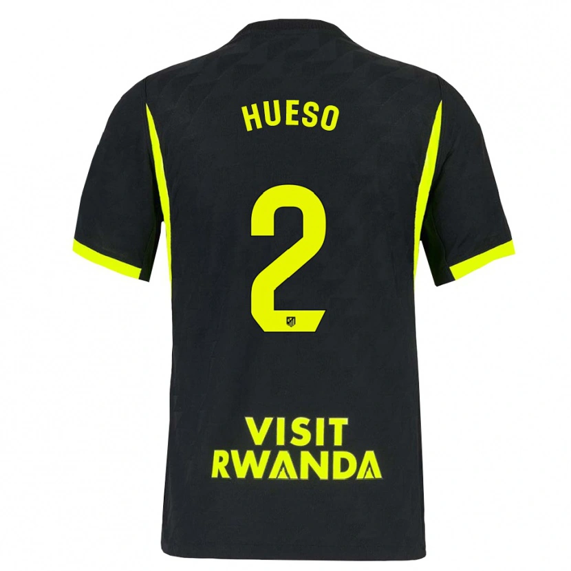 Danxen Hombre Camiseta Romeo Hueso #2 Verde Brillante Negro 2ª Equipación 2026/27 La Camisa