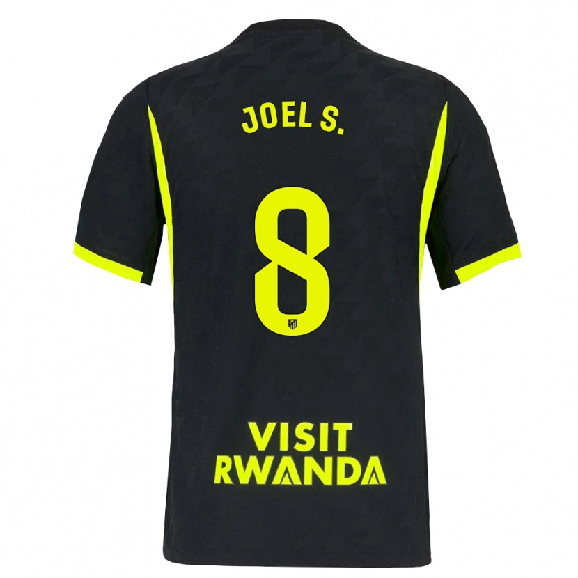Danxen Hombre Camiseta Joel Sánchez #8 Verde Brillante Negro 2ª Equipación 2026/27 La Camisa
