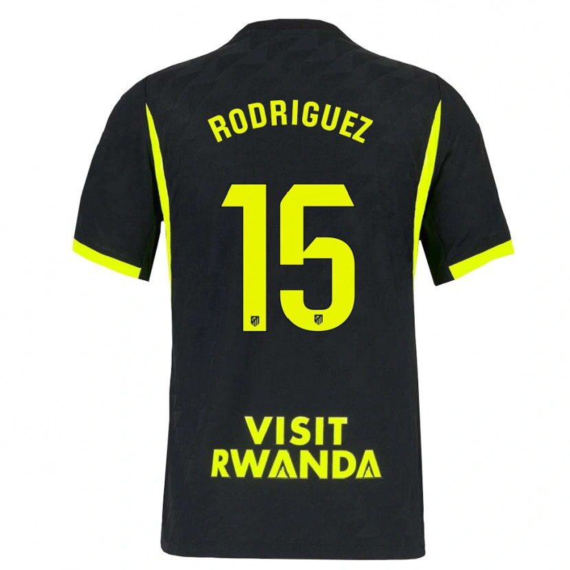 Danxen Hombre Camiseta Cinta Rodríguez #15 Verde Brillante Negro 2ª Equipación 2026/27 La Camisa