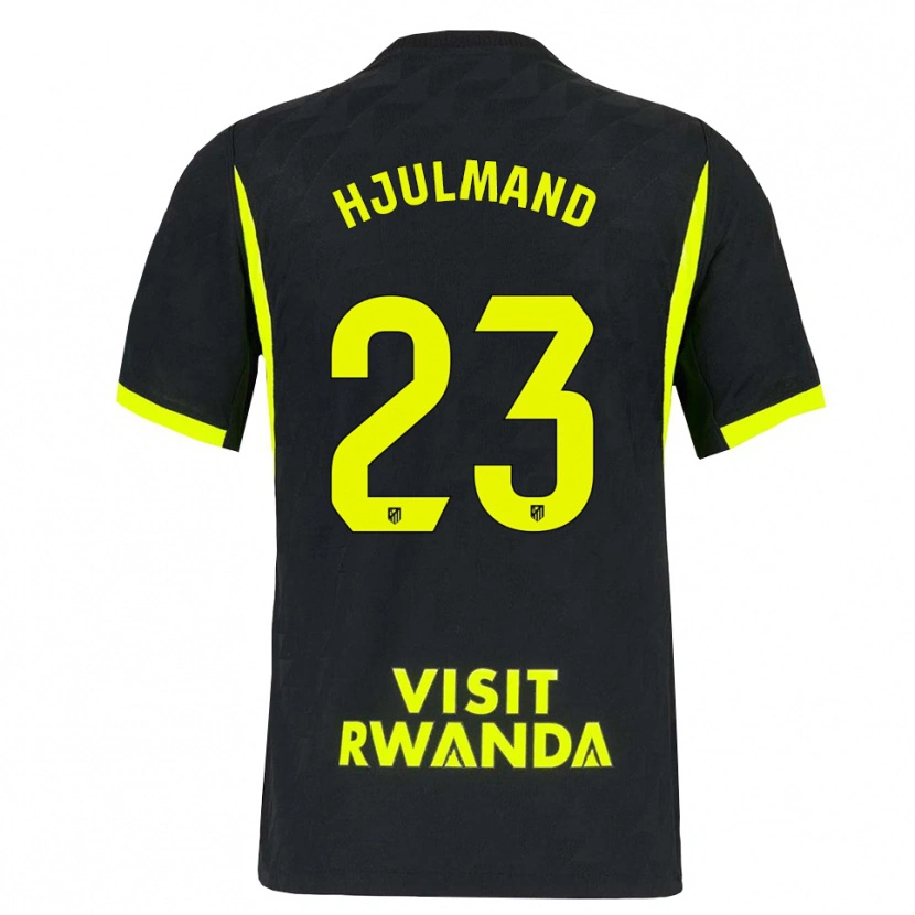 Danxen Hombre Camiseta Morten Hjulmand #23 Verde Brillante Negro 2ª Equipación 2026/27 La Camisa
