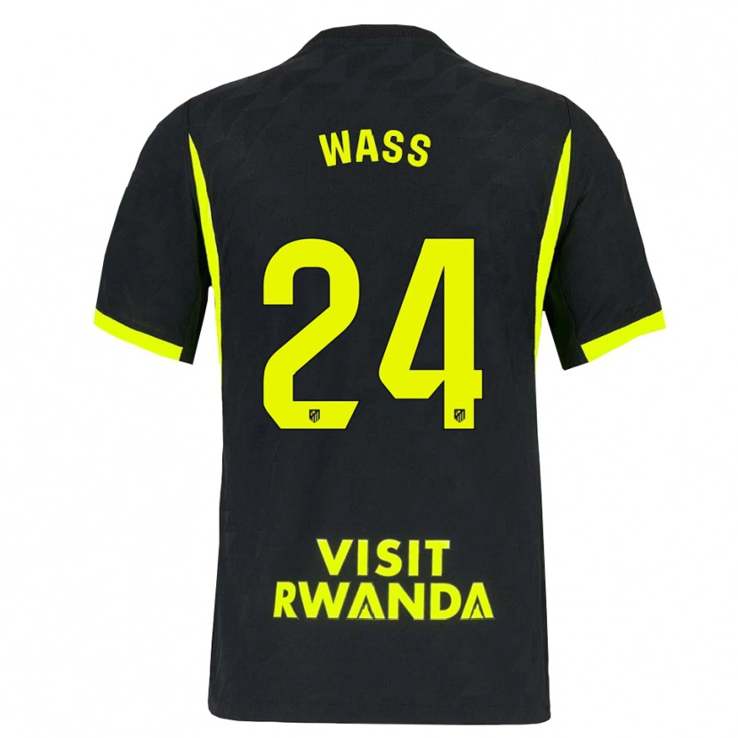 Danxen Hombre Camiseta Daniel Wass #24 Verde Brillante Negro 2ª Equipación 2026/27 La Camisa