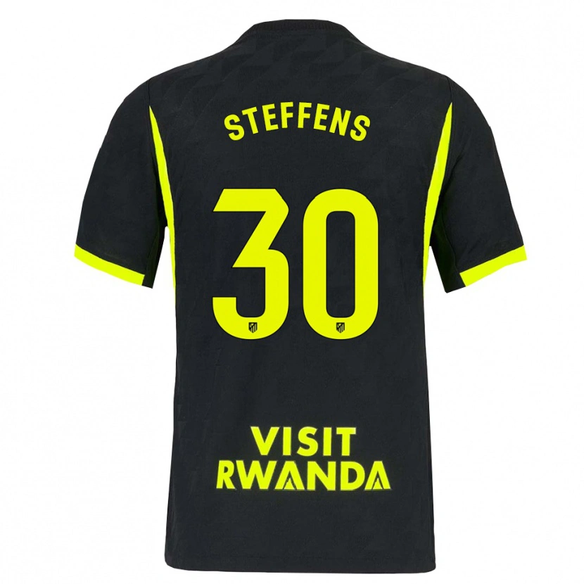 Danxen Hombre Camiseta Serva #30 Verde Brillante Negro 2ª Equipación 2026/27 La Camisa