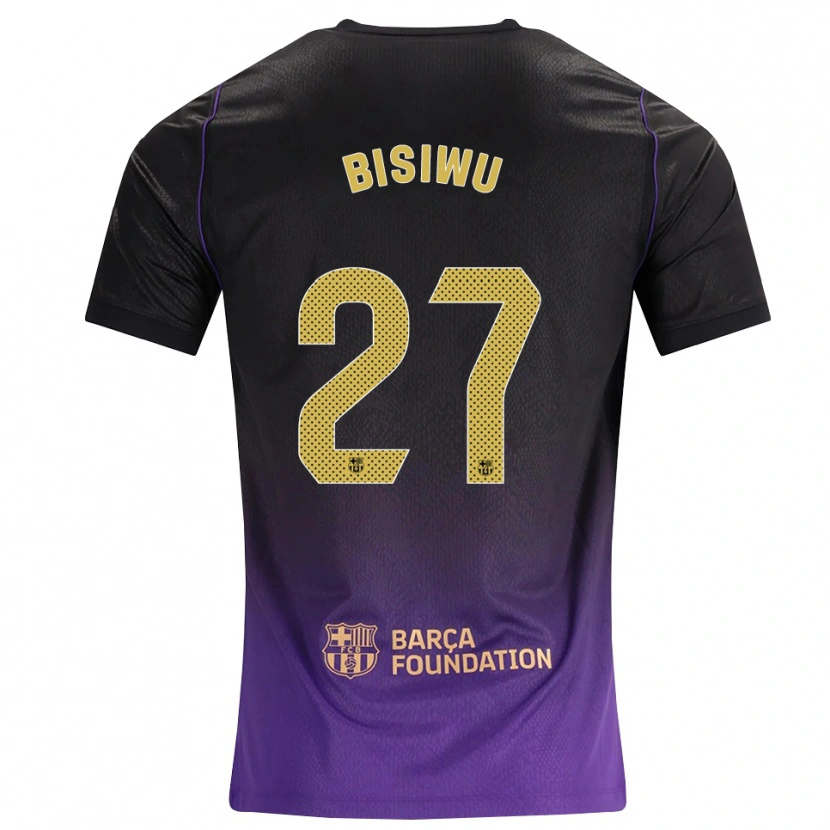 Danxen Hombre Camiseta Jesse Bisiwu #27 Morado Amarillo Negro 2ª Equipación 2026/27 La Camisa