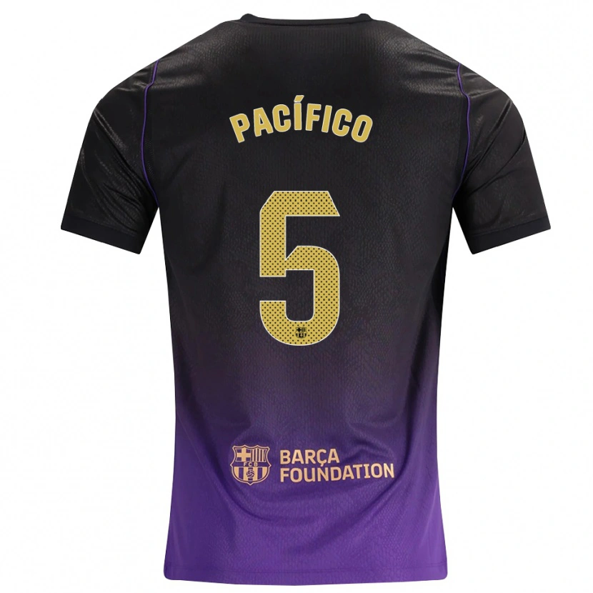 Danxen Hombre Camiseta Patricio Pacífico #5 Morado Amarillo Negro 2ª Equipación 2026/27 La Camisa