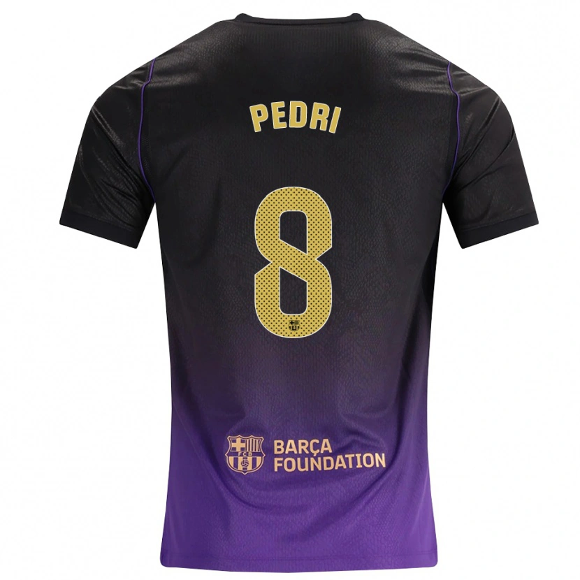 Danxen Hombre Camiseta Pedro González López #8 Morado Amarillo Negro 2ª Equipación 2026/27 La Camisa