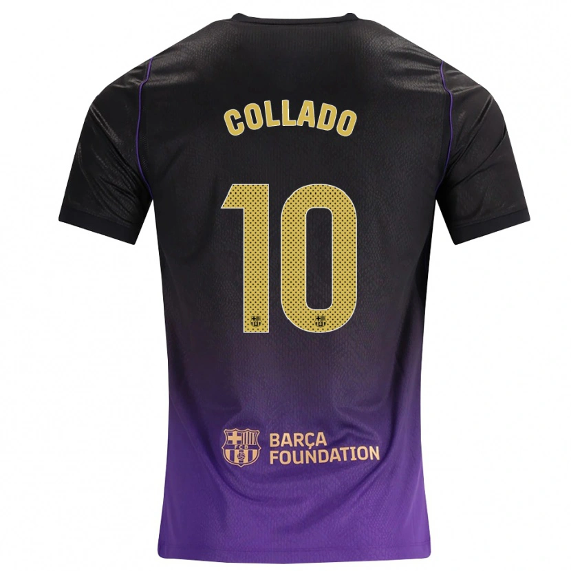 Danxen Hombre Camiseta Alex Collado #10 Morado Amarillo Negro 2ª Equipación 2026/27 La Camisa