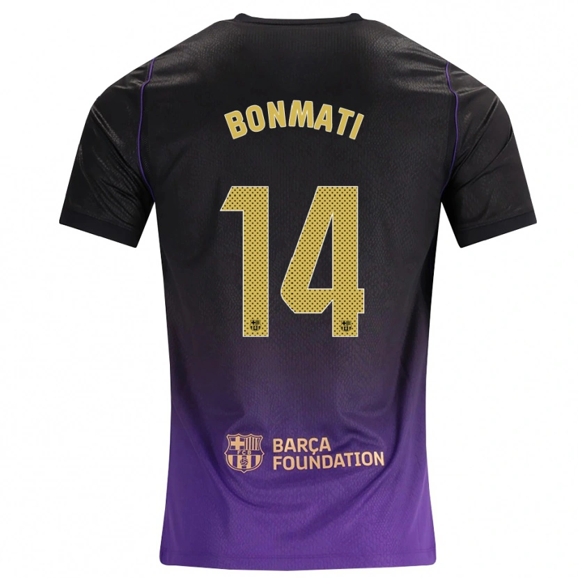 Danxen Hombre Camiseta Aitana Bonmati #14 Morado Amarillo Negro 2ª Equipación 2026/27 La Camisa