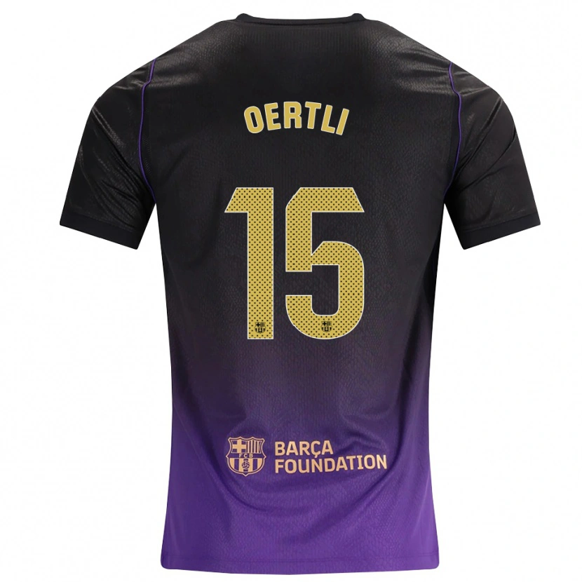 Danxen Hombre Camiseta Lorenzo Oertli #15 Morado Amarillo Negro 2ª Equipación 2026/27 La Camisa