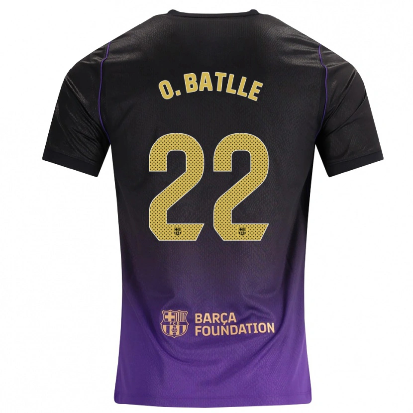 Danxen Hombre Camiseta Ona Batlle #22 Morado Amarillo Negro 2ª Equipación 2026/27 La Camisa