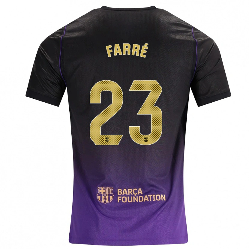 Danxen Hombre Camiseta Landry Farré #23 Morado Amarillo Negro 2ª Equipación 2026/27 La Camisa
