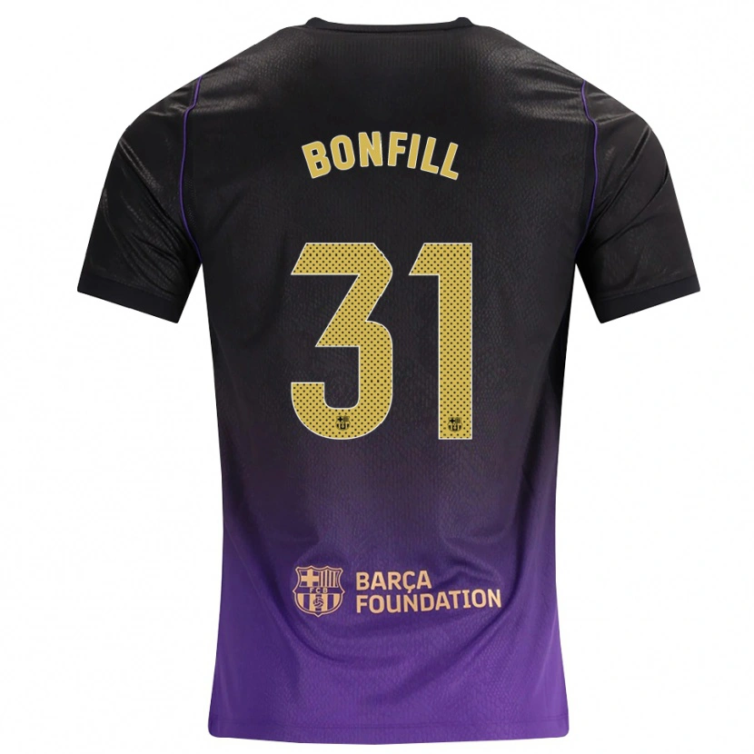 Danxen Hombre Camiseta Max Bonfill #31 Morado Amarillo Negro 2ª Equipación 2026/27 La Camisa
