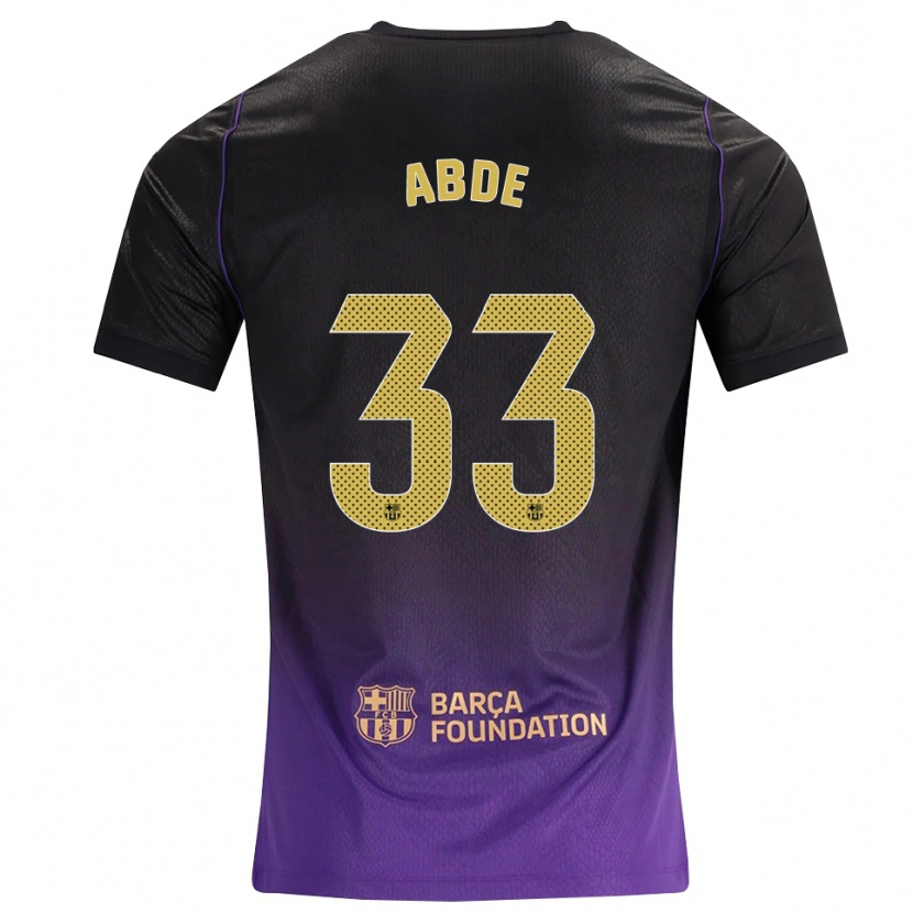Danxen Hombre Camiseta Ez Abde #33 Morado Amarillo Negro 2ª Equipación 2026/27 La Camisa