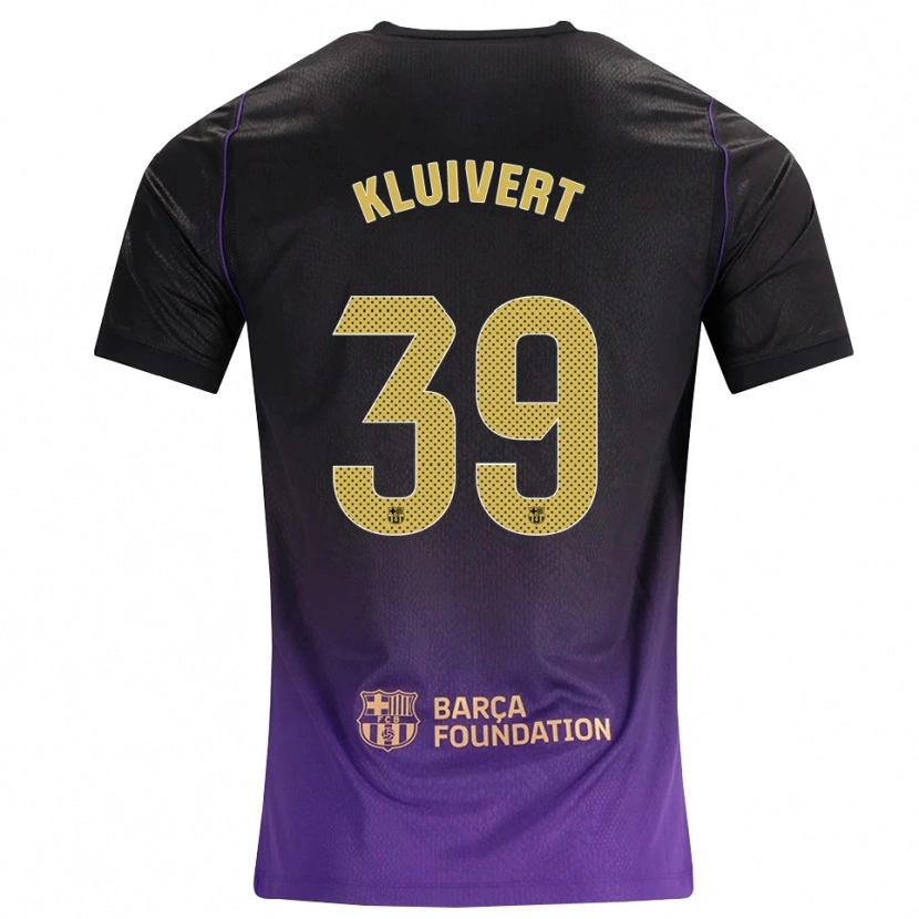 Danxen Hombre Camiseta Shane Kluivert #39 Morado Amarillo Negro 2ª Equipación 2026/27 La Camisa