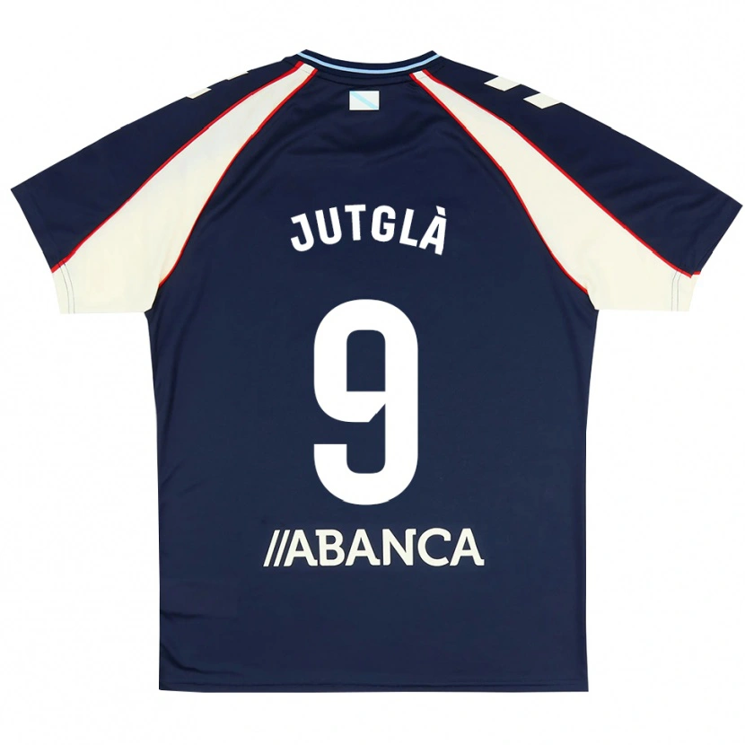 Danxen Hombre Camiseta Ferran Jutglà #9 Azul Real Rojo Blanco 2ª Equipación 2026/27 La Camisa