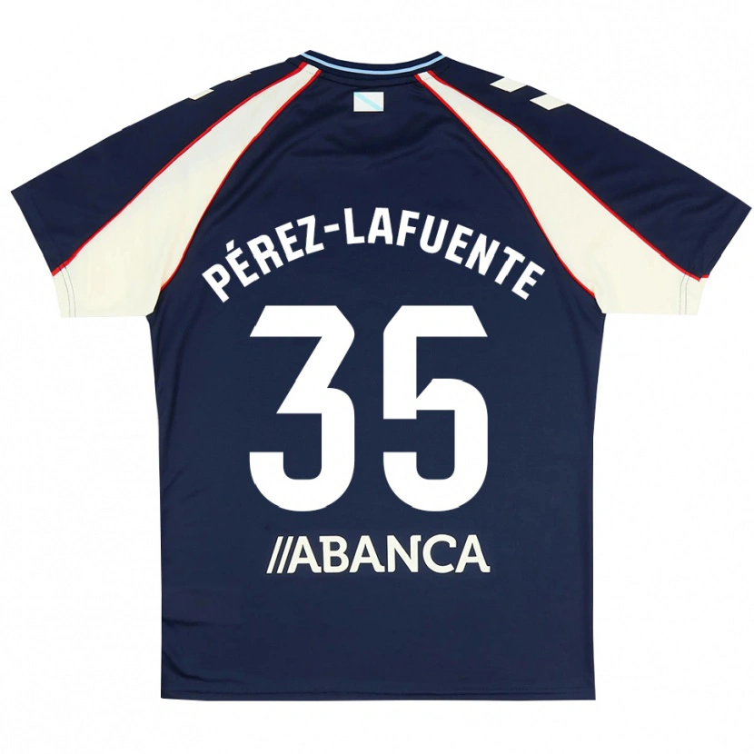 Danxen Hombre Camiseta Jorge Pérez-Lafuente #35 Azul Real Rojo Blanco 2ª Equipación 2026/27 La Camisa