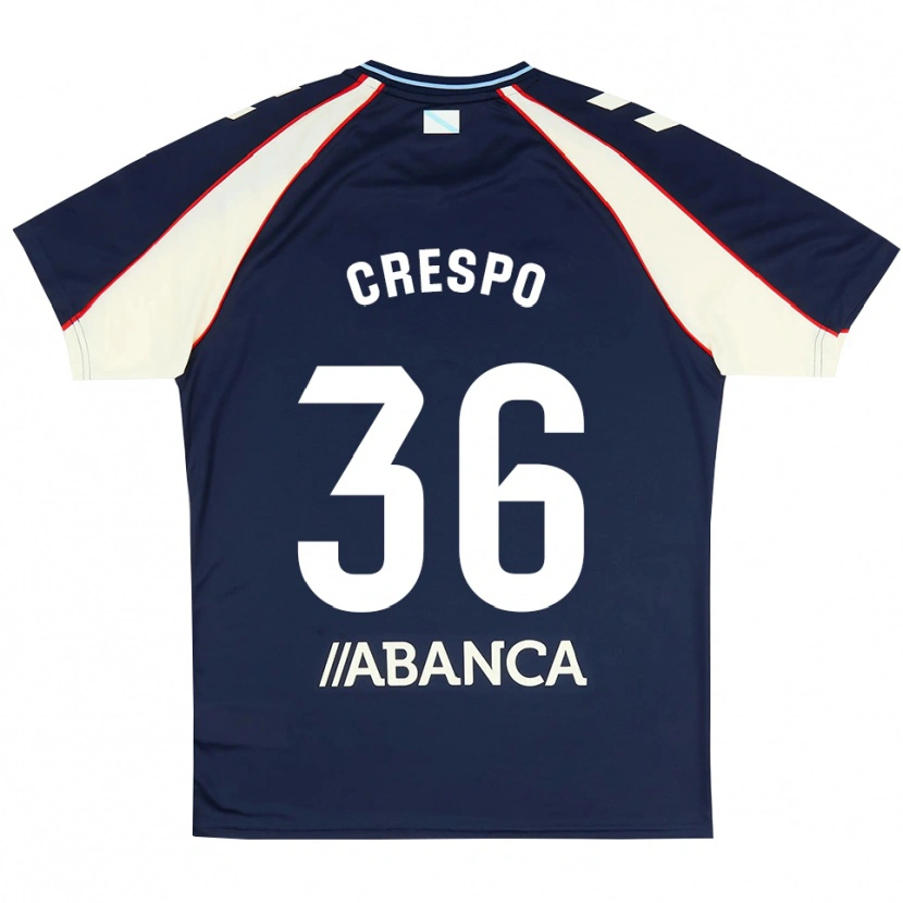 Danxen Hombre Camiseta Yoel Crespo #36 Azul Real Rojo Blanco 2ª Equipación 2026/27 La Camisa