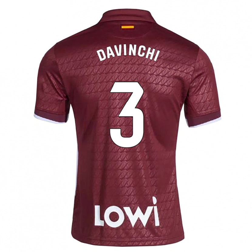 Danxen Hombre Camiseta David Cordón Mancha #3 Rojo Oscuro Blanco 2ª Equipación 2026/27 La Camisa