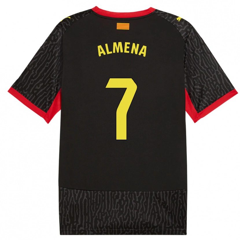 Danxen Hombre Camiseta Iker Almena #7 Negro Amarillo Rojo 2ª Equipación 2026/27 La Camisa