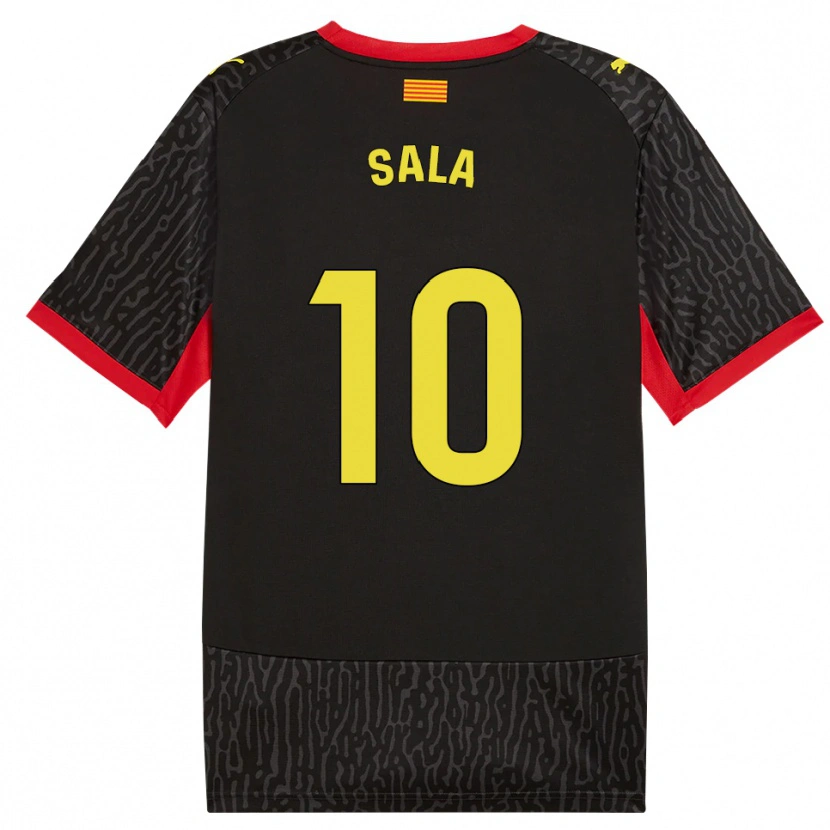 Danxen Hombre Camiseta Georgina Sala #10 Negro Amarillo Rojo 2ª Equipación 2026/27 La Camisa