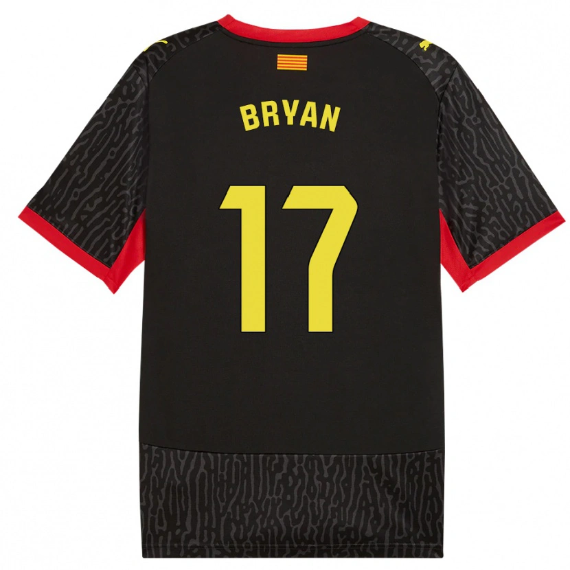 Danxen Hombre Camiseta Bryan Gil #17 Negro Amarillo Rojo 2ª Equipación 2026/27 La Camisa