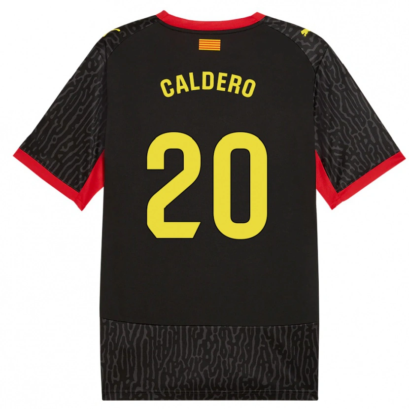Danxen Hombre Camiseta Nil Caldero #20 Negro Amarillo Rojo 2ª Equipación 2026/27 La Camisa