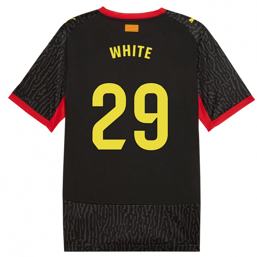 Danxen Hombre Camiseta Lou White #29 Negro Amarillo Rojo 2ª Equipación 2026/27 La Camisa