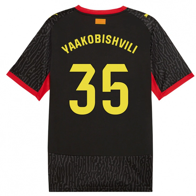 Danxen Hombre Camiseta Antal Yaakobishvili #35 Negro Amarillo Rojo 2ª Equipación 2026/27 La Camisa